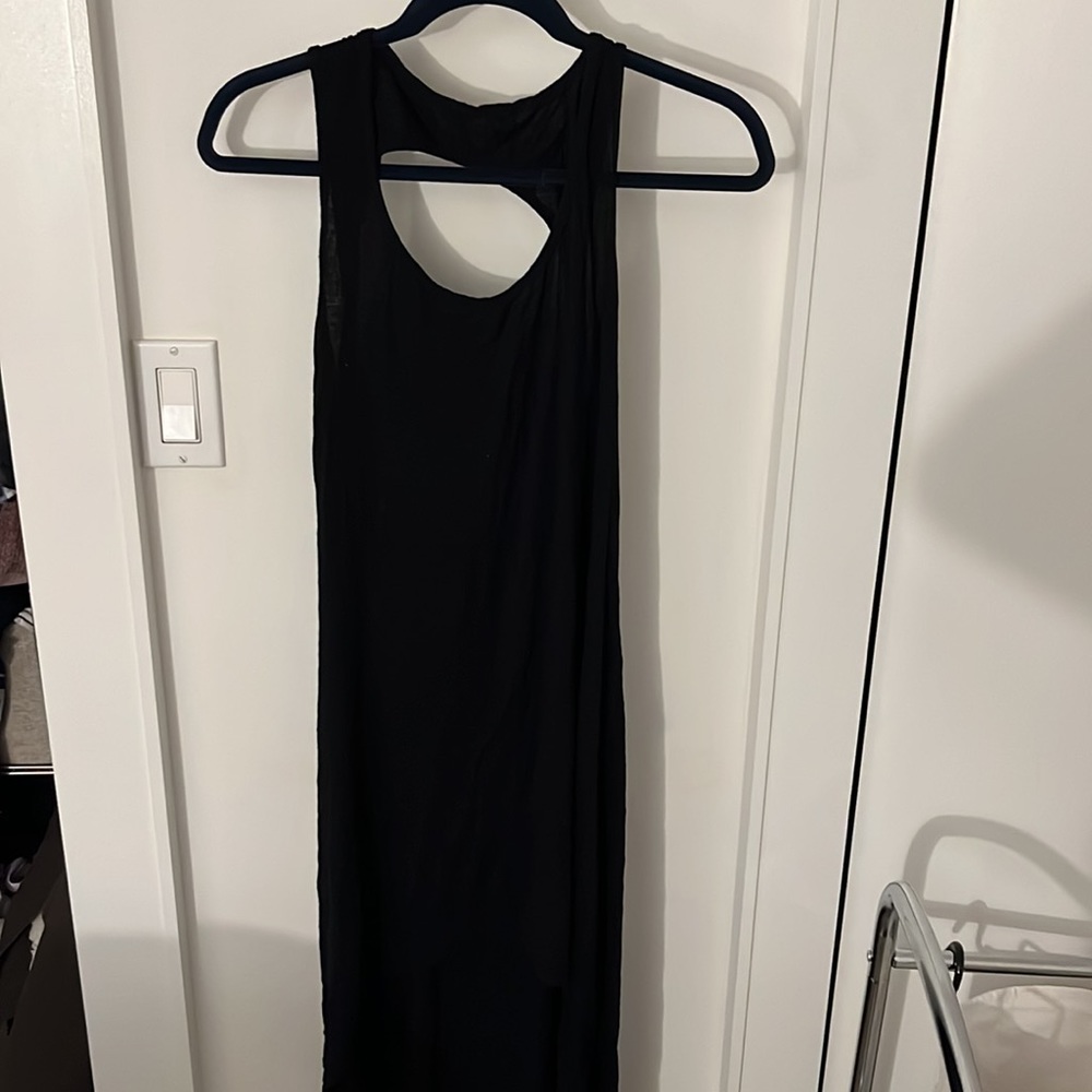 Topshop small black high low dress
